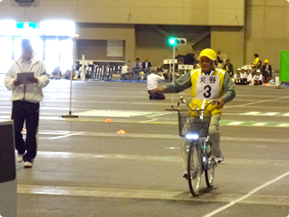 交通安全高齢者自転車愛知県大会の様子