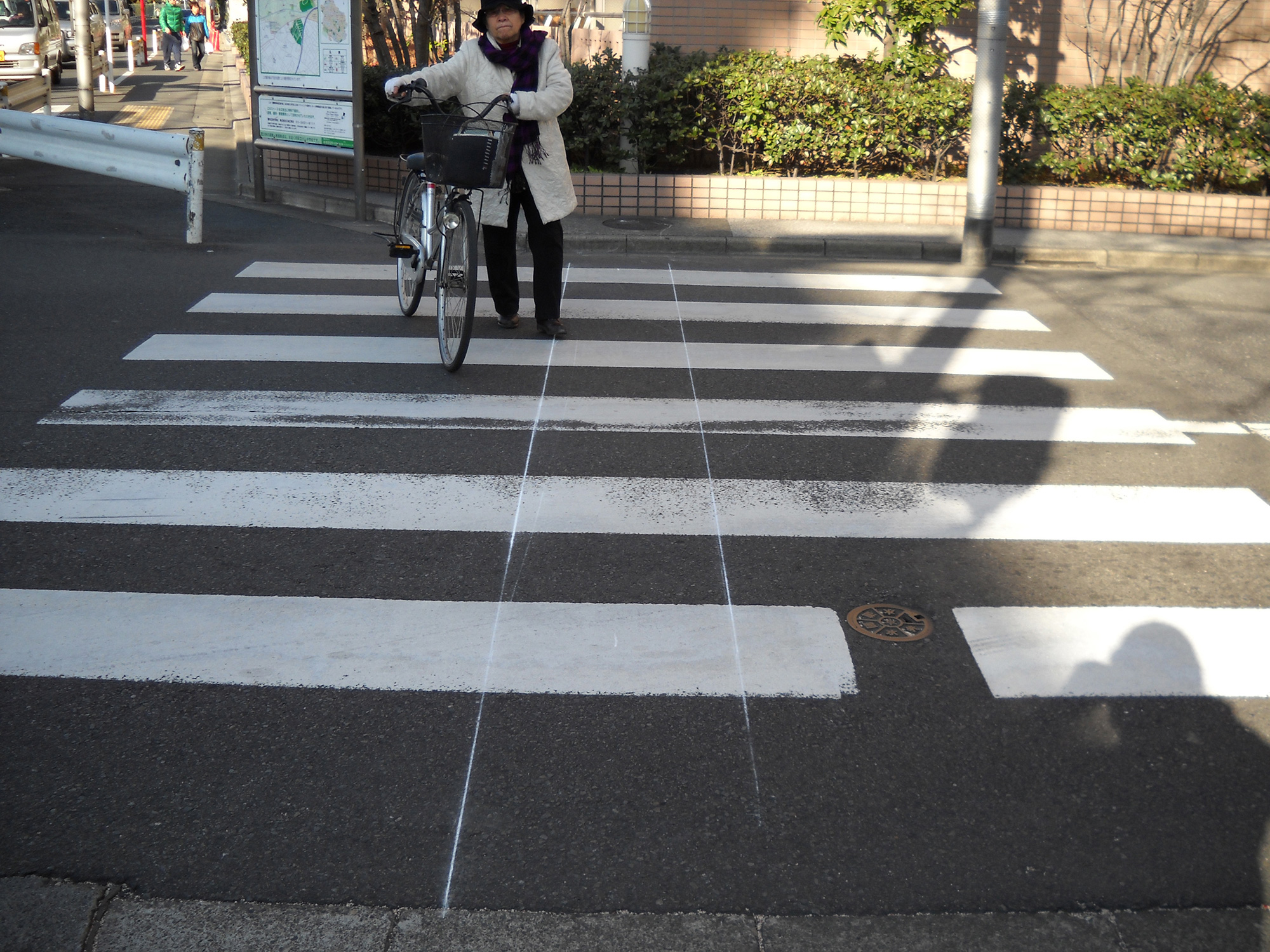 区画線消去 横断歩道・2